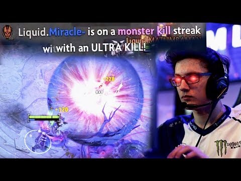 GOD MODE Miracle- Best AM in The World WTF 20 Min GG Machine Gun Gameplay 9k MMR Dota 2