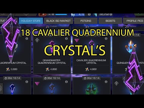 18 cavalier Quandramenium crystals opening | Marvel Contest Of Champions