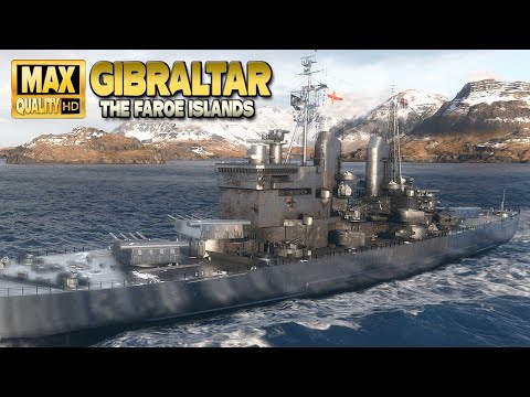 Cruiser Gibraltar: MVP on map The Faroe Islands - World of Warships
