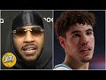 Carmelo Anthony has given his verdict on LaMelo Ball being called 'Melo' | The Jump
