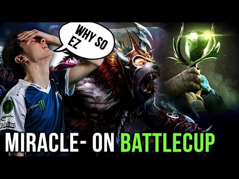 Miracle- on Tier 8 Battlecup Hard Practice for TI8 with favourite teammate gh 😍 - Dota 2