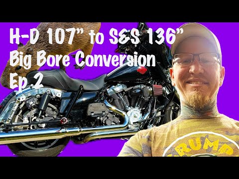 Harley Davidson 107 M8 to S&S 136 Big Bore Stroker Kit Ep 2
