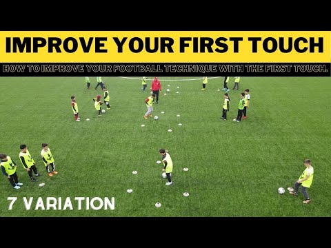 Improve Your First Touch | 7 First Touch Drills For Football Team and Partner | U11 U12 U13 U14 |