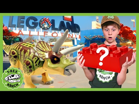 Dinosaur Mystery at Legoland! Giant T-Rex Adventure & Lego Jurassic World Dinosaurs for Kids Toys