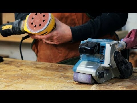 How to use a sander/ woodworking