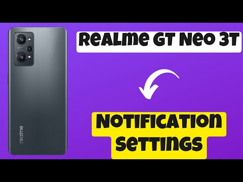 Realme GT Neo 3T  Notification Settings Enable / Disable Notification