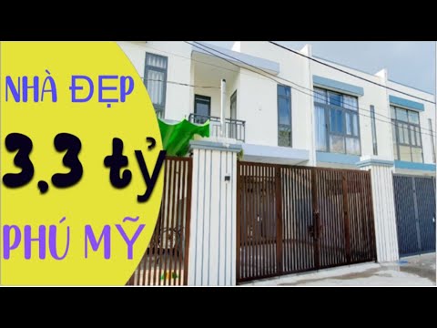 Bán nhà mới 1 trệt 1 lầu gần bên Chợ Phú Mỹ