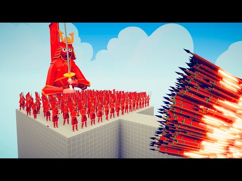 100x SHOGUN SAMURAI vs EVERY GOD - Totally Accurate Battle Simulator TABS
