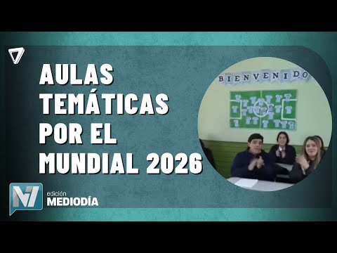 AHORA: alumnos de Mendoza celebran el Mundial 2026 con un CONCURSO TEMÁTICO en las AULAS