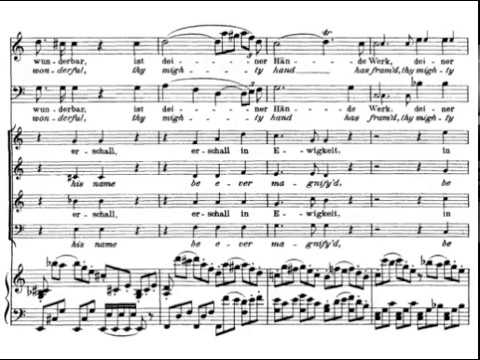 29.- By thee with bliss (The Creation - J. Haydn) Score Animation