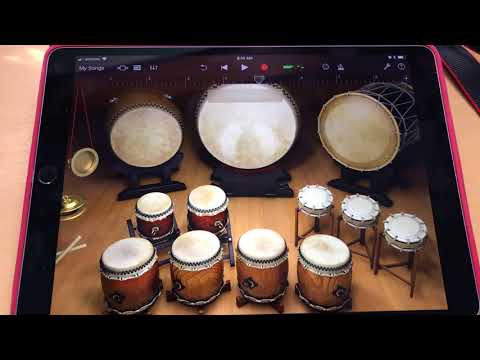 GarageBand 2.3 for iOS Japanese drum Taiko Drums