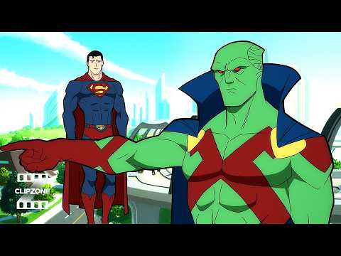 J'onn J'onzz & Superman Fight The Parasite