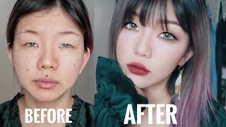 How to look less like a zombie? 5 Minutes Magic - Simple Monolid Makeup