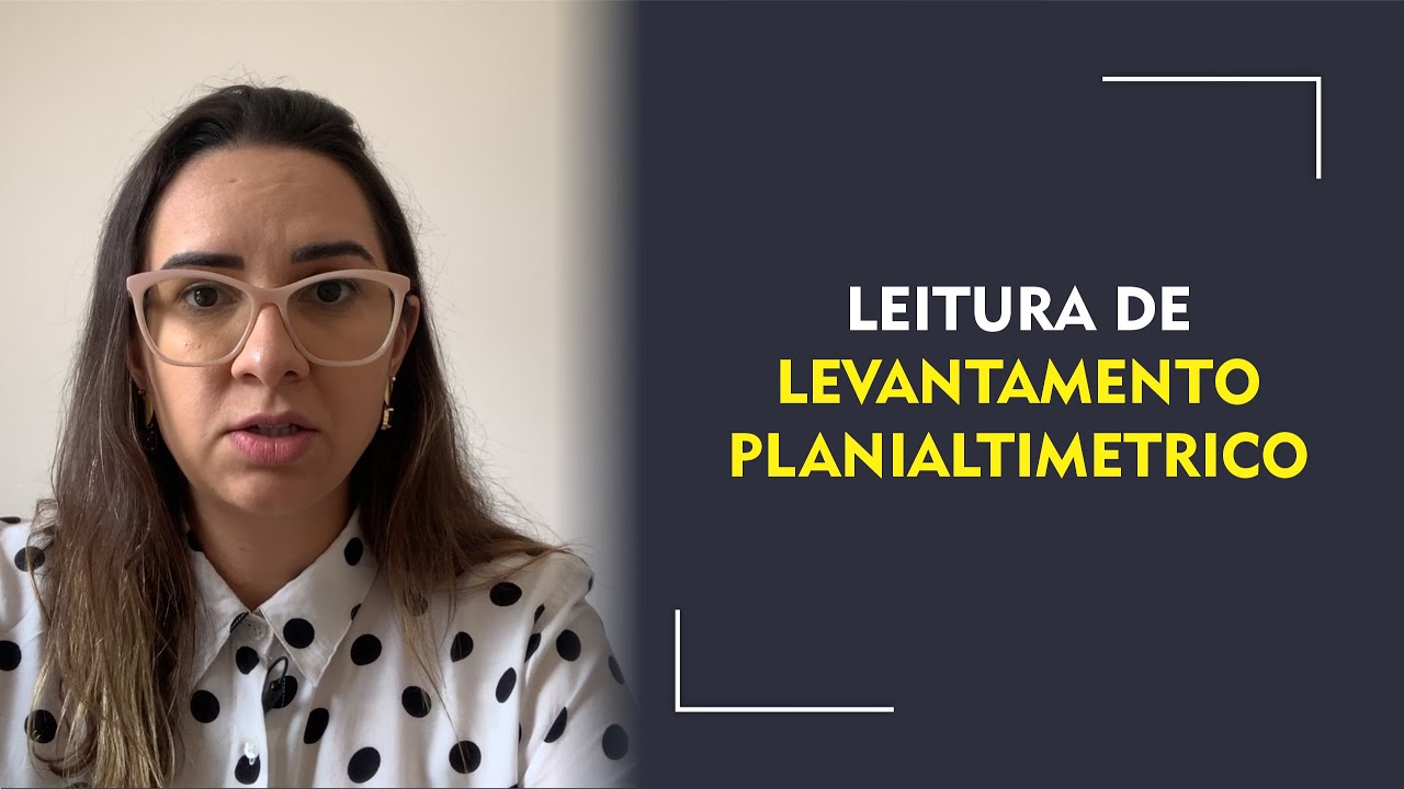 Leitura de levantamento planialtimetrico