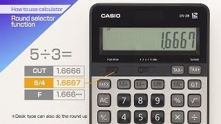 Download the video "CASIO【How to use calculator Round selector function】"