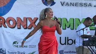 The Cover Girls &quot; Don&#39;t Stop Now &quot; Evelyn Escalera lead vocalist Viktor Reznikov The Bronx NYC 2023