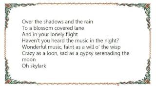 Jimmy Webb - Skylark A Meditation Lyrics