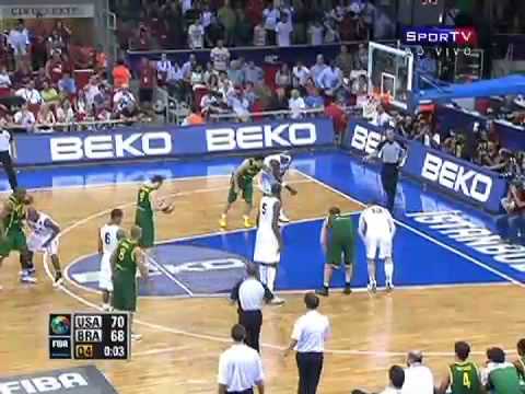 Final emocionante Brasil X EUA no mundial de Basquete 2010