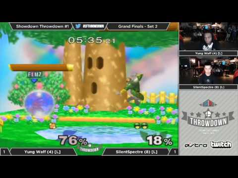 Melee Showdown Throwdown #1 - Grand Finals: Set 2 - SilentSpectre (C. Falcon) vs Yung Waff (Fox)