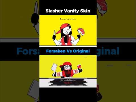 Is the Slasher Vanity Skin in Forsaken Accurate to the Original? #forsaken #roblox