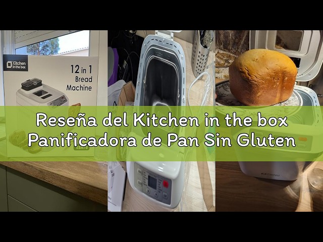 Vídeo relacionado con Kitchen in the box Panificadora de Pan Sin Gluten, 900g, 12 Programas, 3 Niveles de Tostado, Dispensador Extraíble, Libre de Amasar, Tapa Visor y Fácil Limpieza, Máquina de Pan Ideal Casero Saludable
