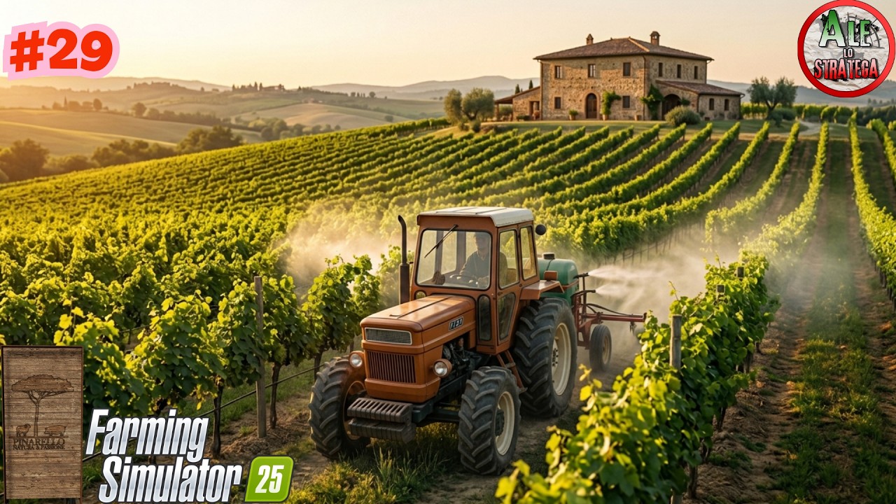 COMPRO UNA VIGNA A FORMA DI FIORENTINA || FARMING SIMULATOR 25 gameplay ITA || ETRURIA #29