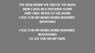 Young Guns- Bones (Lyrics on Screen)