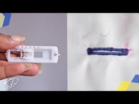 How to sew buttonholes by brother machine