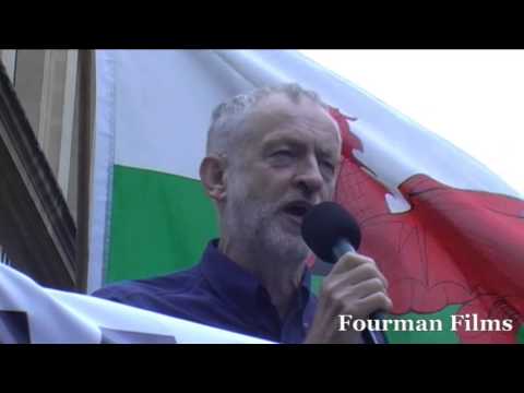 Jeremy Corbyn MP - No New Wars No to NATO - Newport Demonstration - 30.08.14
