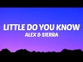 Alex Sierra Little Do You Know Lyrics
