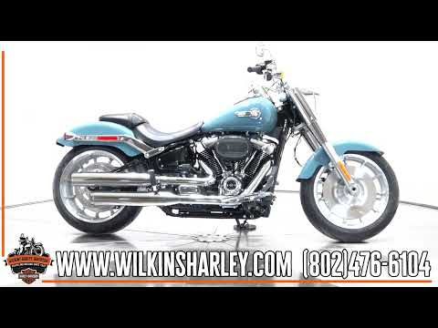 2024 Harley-Davidson FLFBS Softail Fat Boy 114 in Sharkskin Blue