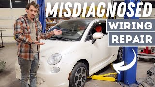 Dealer Made An $8,000 Mis-diagnosis On This Fiat 500e! Here's How To Repair Wiring Connectors