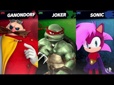 Eggman vs Raphael vs Sonia the Hedgehog v2 [Titan SSBU Request] -By WomboKombo38/StormAtom33/Walfou