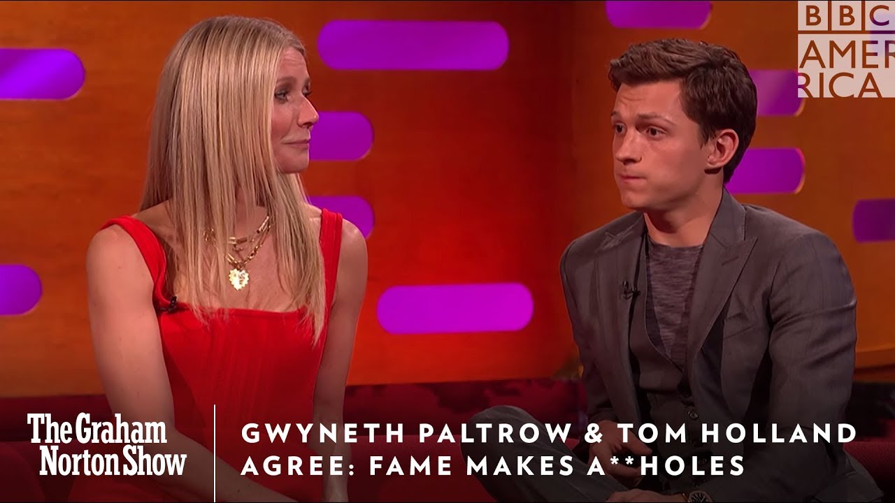 Gwyneth Paltrow & Tom Holland Agree Fame Makes You An A**hole | The Graham Norton Show | BBC America - YouTube