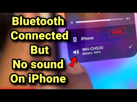 Bluetooth connected , but no sound on iPhone : Fix