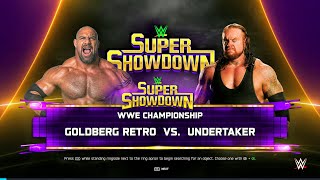WWE 2K25 FULL MATCH - Goldberg vs. Undertaker - Legend vs. Phenom!