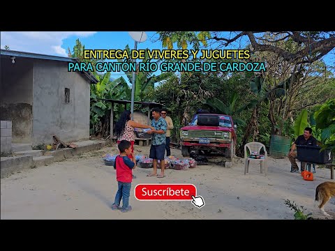 Entrega de Canastas Navideñas en Cantón Río Grande en Tejutla, Chalatenango 2025.