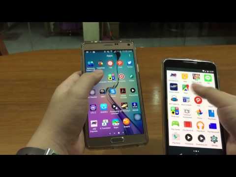 Android Lollipop Comparison Galaxy Note 4 (5.0.1) vs Nexus 6 (5.1)
