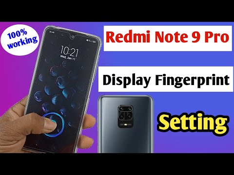 redmi note 9 Pro in display fingerprint setting/redmi note 9 Pro me display fingerprint lock Kaise