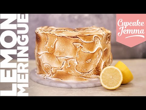 Ultimate Lemon Meringue Layer Cake Recipe & Tutorial | Cupcake Jemma