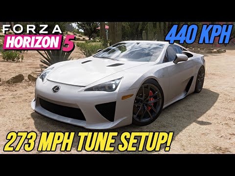 FORZA HORIZON 5 - 273 MPH Lexus LFA Tune Setup