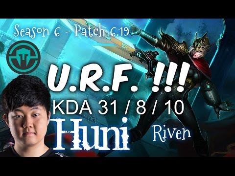 IMT Huni RIVEN Playing U.R.F. - Patch 6.19 KR | League of Legends
