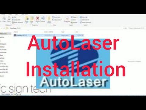AutoLaser Software Installation , AutoLaser laser cutting and engraving machine