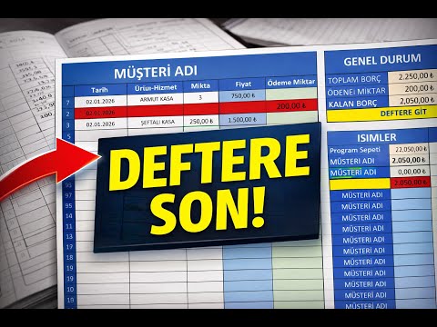 Profesyonel Excel Veresiye Programı Tanıtım