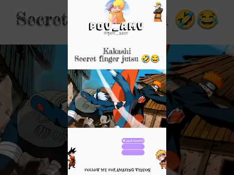 Kakashi secret finger jutsu🤣.........#naruto #narutoshippuden#narutouzumaki #itachi#kakashi #pain