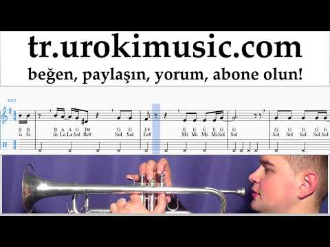 Trompet dersleri Imagine Dragons - Natural Notalar Eğitim um-ih723