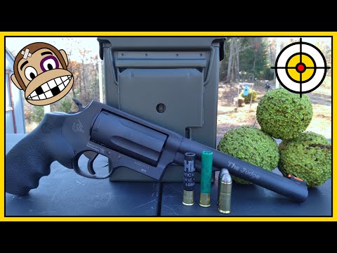 I Used @hydtim Balls For Targets! Range Fun With the Taurus Judge! .410 & .45 Colt!