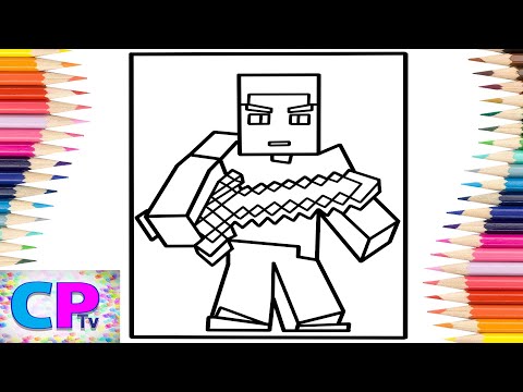 Minecraft Coloring Pages/Steve with Sword/Jim Yosef - Arrow/Cartoon - On & On [NCS Release]