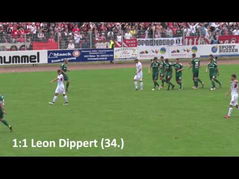 FC Schönberg 95 - FC Energie Cottbus 2:1, 1:1 durch Leon Dippert