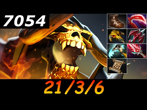 Dota 2 Clinkz 7054 MMR 21/3/6 (Kills/Deaths/Assists) Ranked Full Gameplay